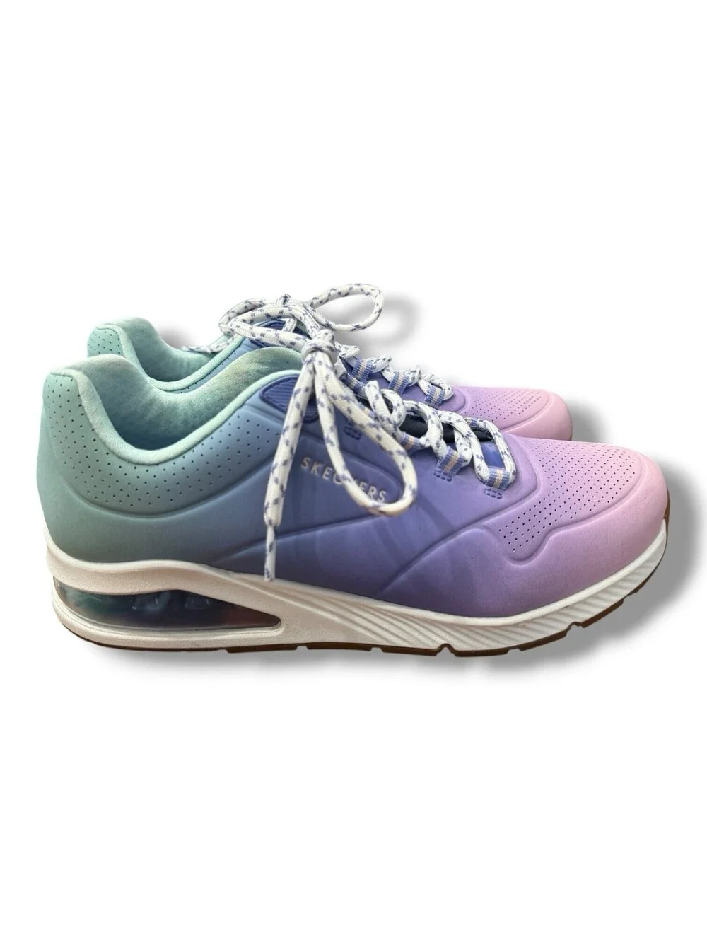 Skechers Uno 2 Ombre Away Blue Multi Activewear Athleisure Women’s Size 10
